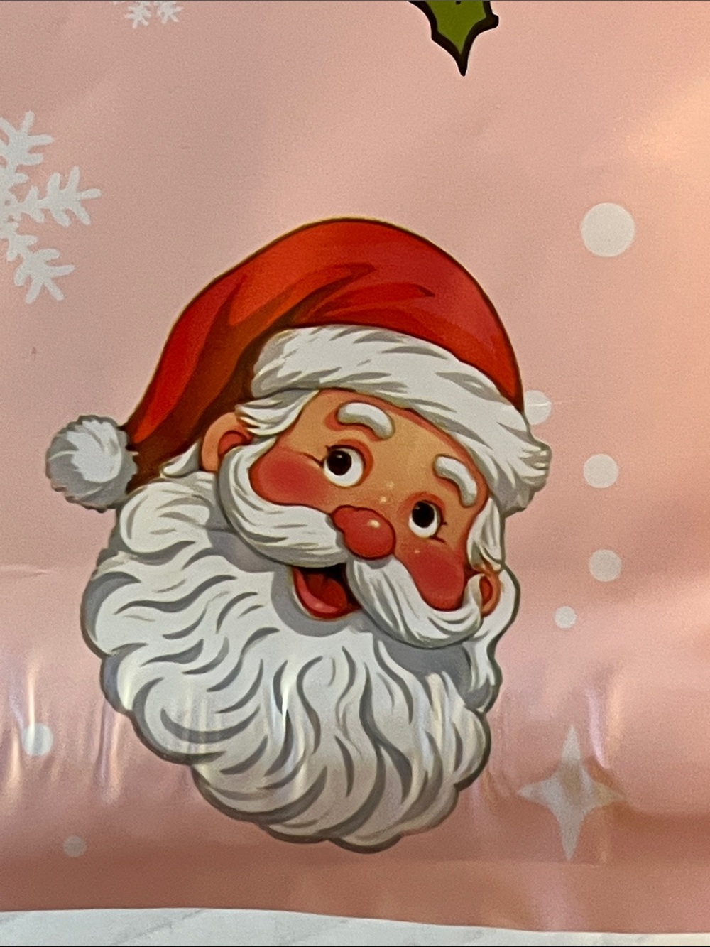 (20) Pink Holiday Polymailer Bags with Santa, Snowmen & Reindeer 6”x9” - Picture 8 of 16